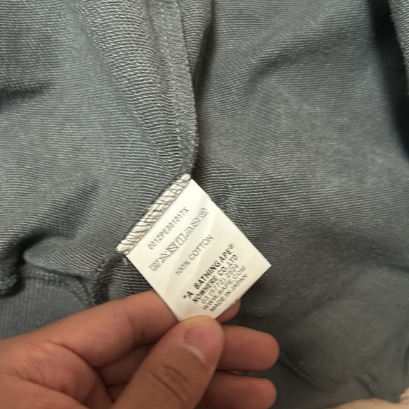 BAPE Grid Camo Shark Full Zip Hoodie 'Black/Grey' - Size Medium - Picture 4 of 5